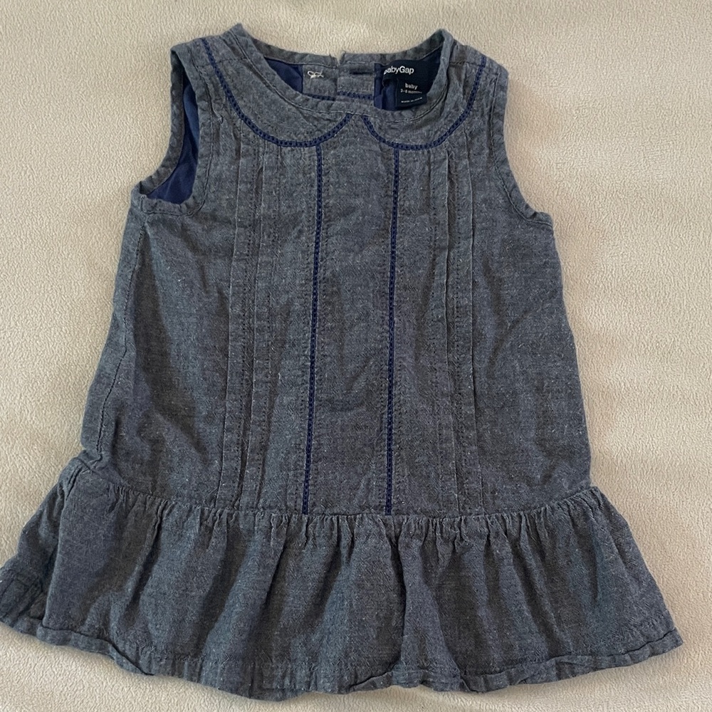 GAP Charcoal Sleeveless Baby Blouse